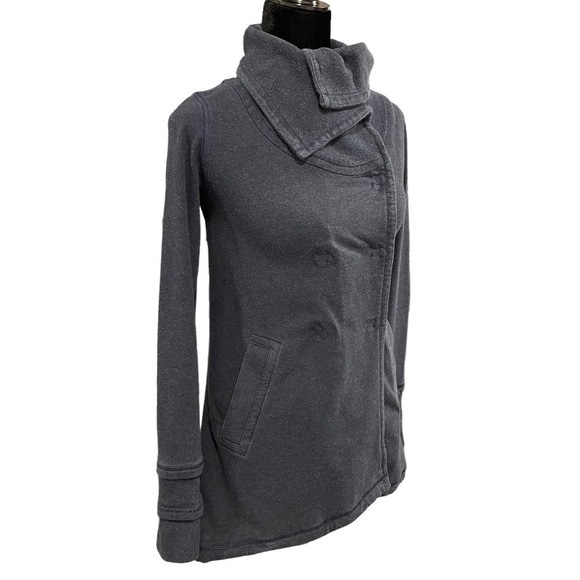 Lululemon Gratitude Wrap Heathered Cadet Blue (AU release) Stretch French Terry - Picture 10 of 11